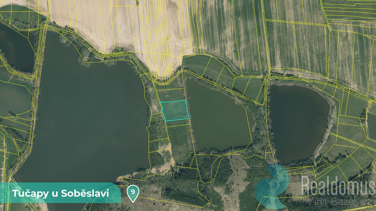 Zemědělská půda 11561 m² – Tučapy u Soběslavi, okres Tábor (