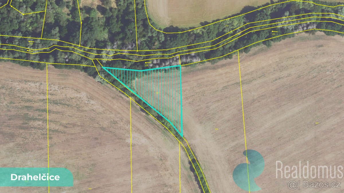Orná půda 2 891 m² – Drahelčice, okres Praha-západ (LV 772)