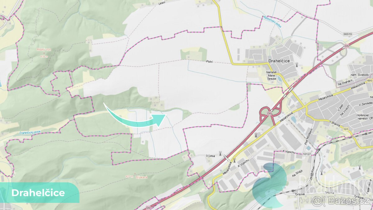 Orná půda 2 891 m² – Drahelčice, okres Praha-západ (LV 772)
