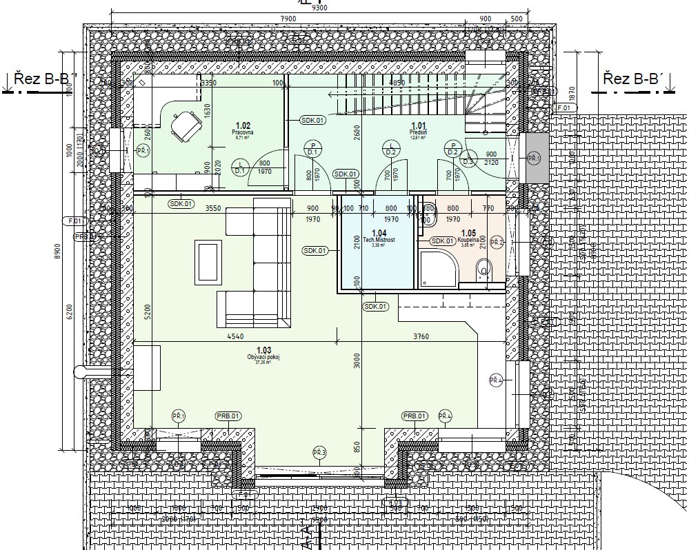 Stavební pozemek s povolením, 1271 m2,Podkopná Lhota, Zlín