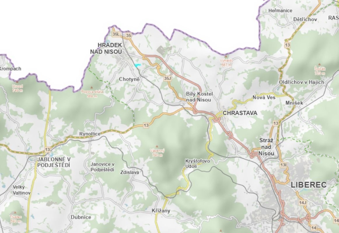 Prodej ploch občanského vybavení v k.ú. Hrádek nad Nisou a k