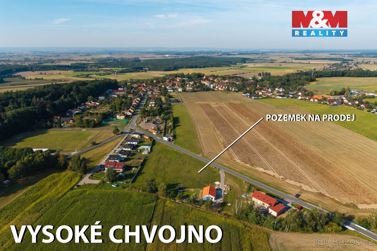 Prodej pozemku k bydlení ve Vysokém Chvojně, 1032 m²