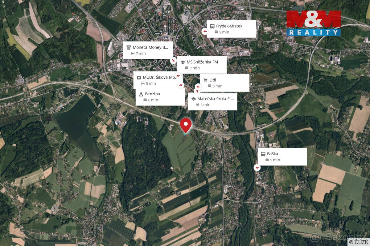 Prodej pozemku k bydlení, 6574 m², Frýdek-Místek