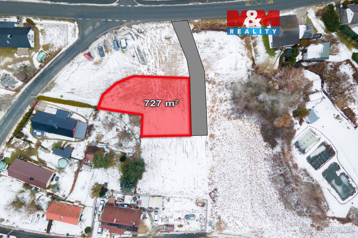 Prodej pozemku k bydlení, 727 m², Bělá nad Radbuzou