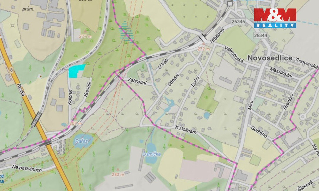 Prodej pozemku k bydlení, 2629 m², Dubí-Pozorka