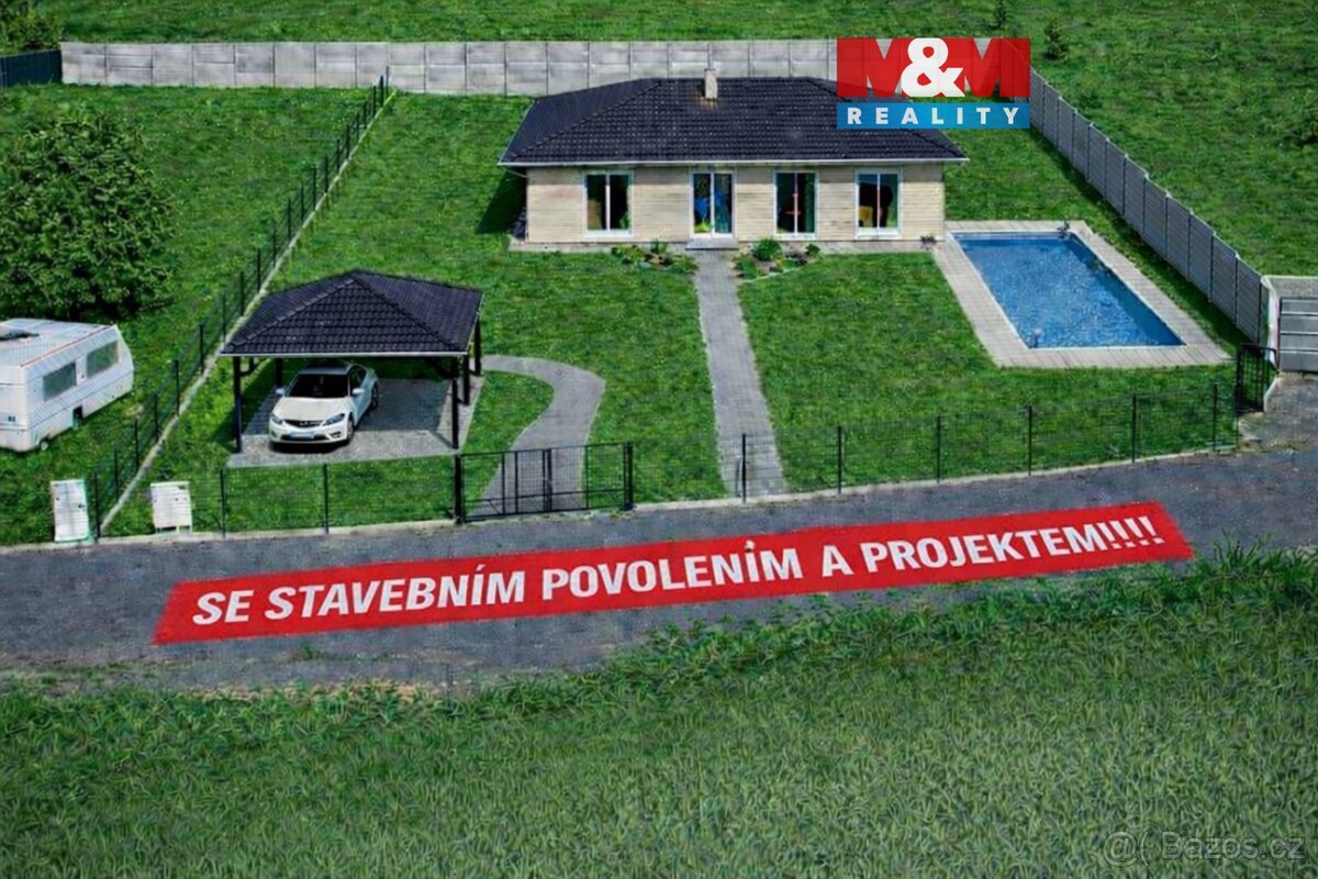 Prodej pozemku k bydlení se st. povolením, 1009 m², Dražeň