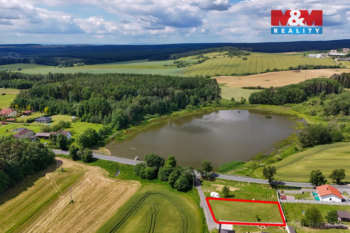 Prodej pozemku k bydlení se st. povolením, 1009 m², Dražeň