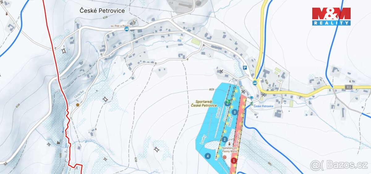 Prodej pozemku k bydlení, 3216 m², České Petrovice