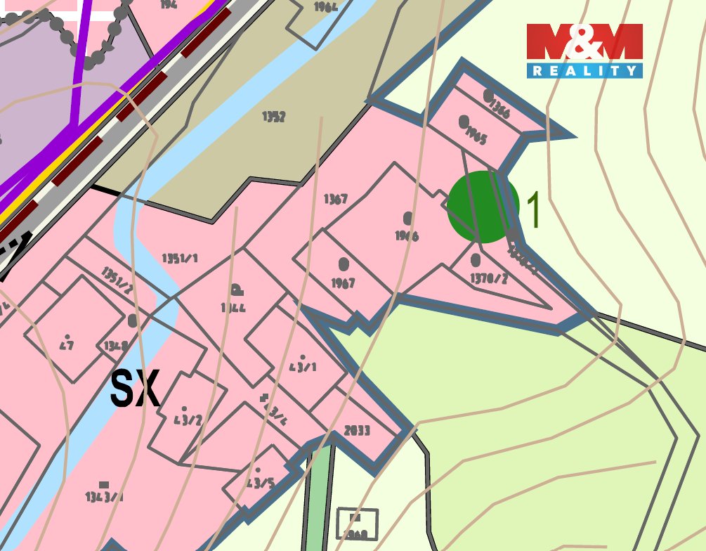 Prodej pozemku k bydlení, 1968 m², Vikantice