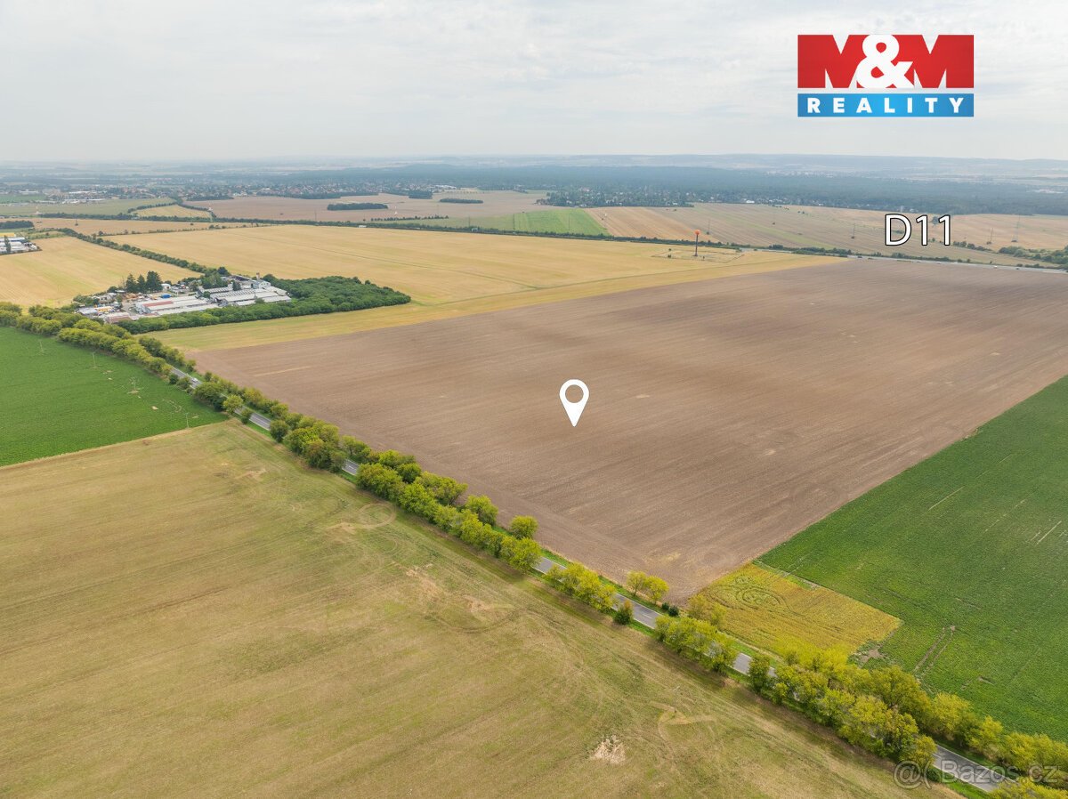 Prodej stavebního pozemku, 2986 m², Praha - Horní Počernice