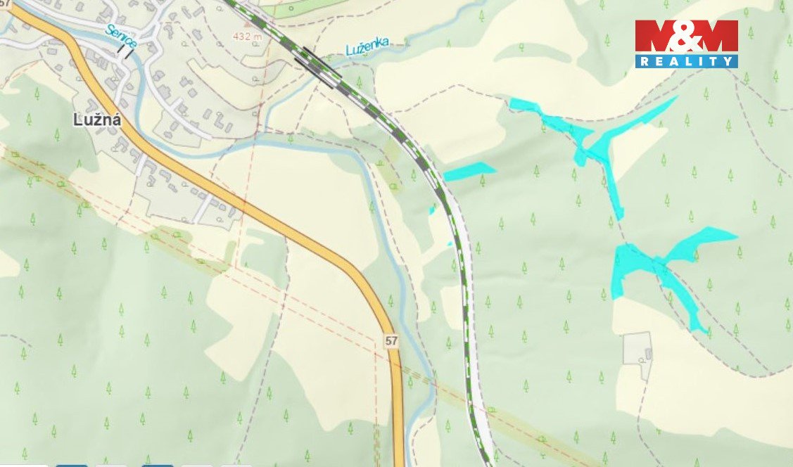 Prodej lesa, 10226 m², Lužná u Vsetína