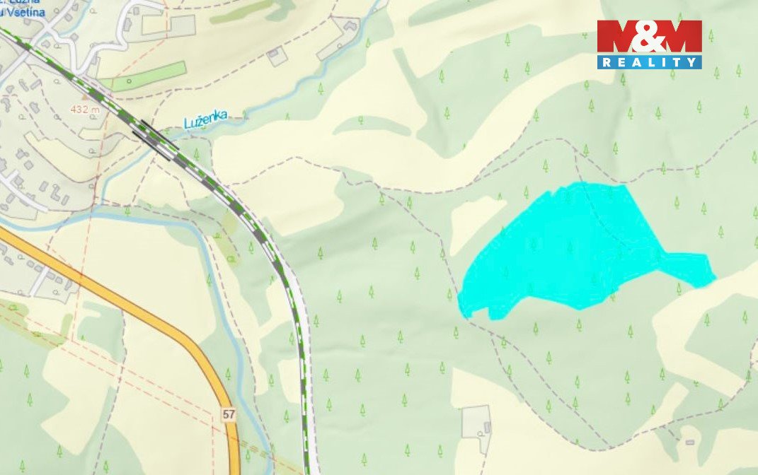 Prodej lesa, 10226 m², Lužná u Vsetína