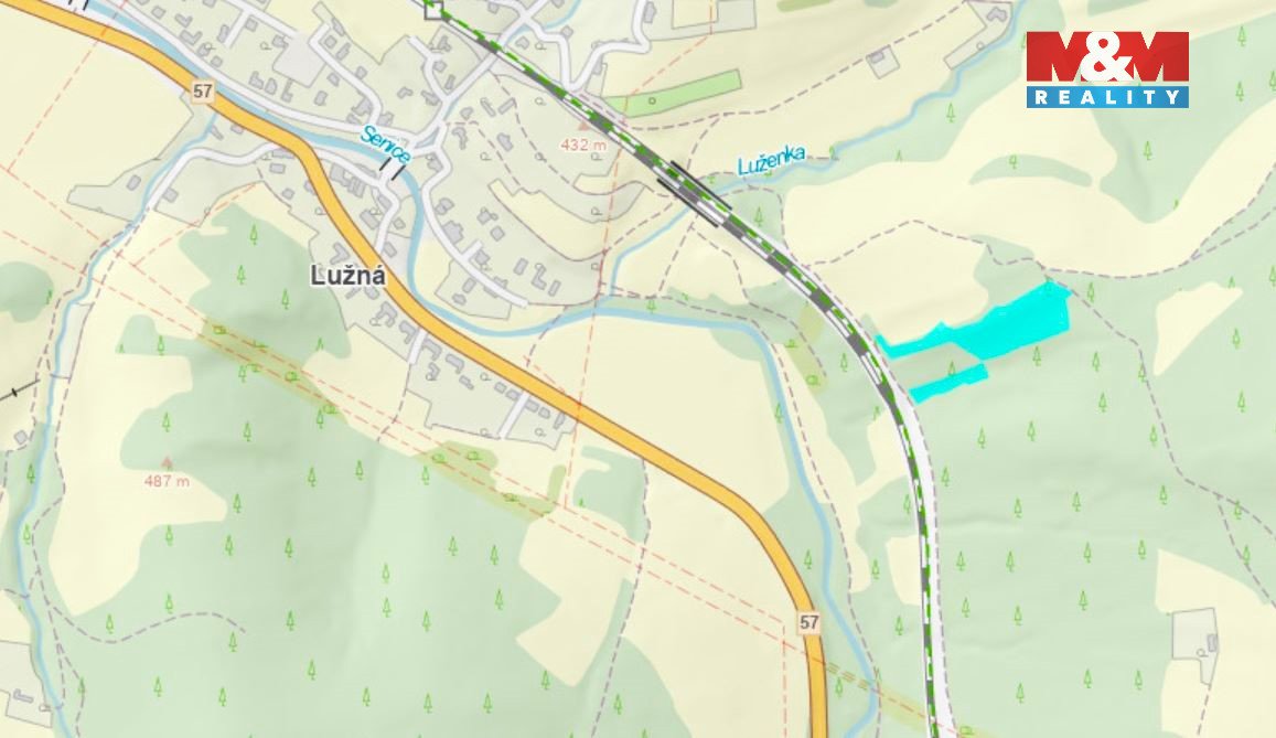 Prodej lesa, 10226 m², Lužná u Vsetína