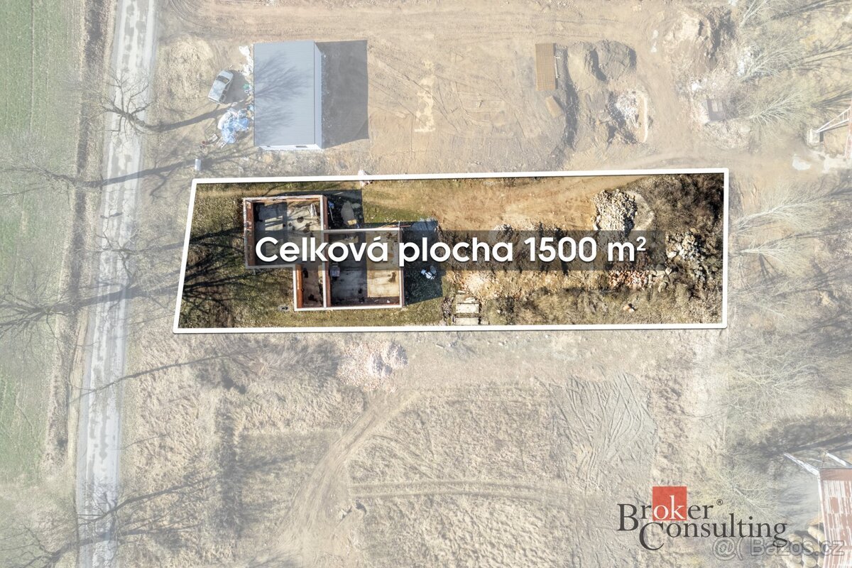 Prodej, pozemky/komerční, 1500 m2, Domanínek, Bystřice nad P