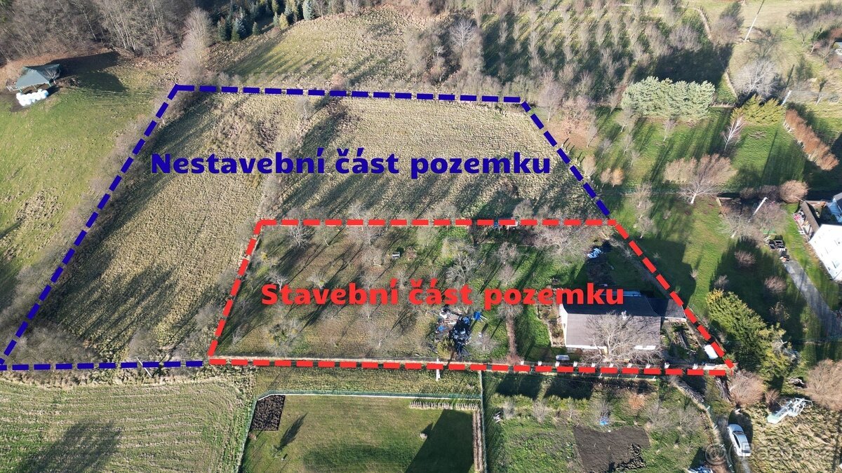 Stavební pozemek v Horních Bludovicích s velkorysou zahradou