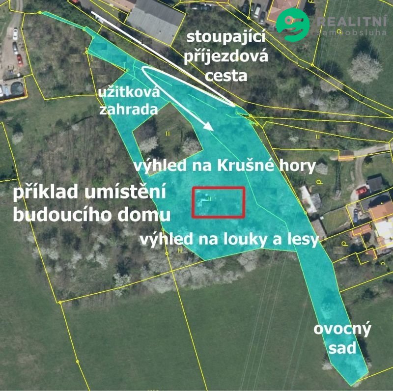 Pozemek 4474m2 pro rodinné sídlo v Ústí nad Labem