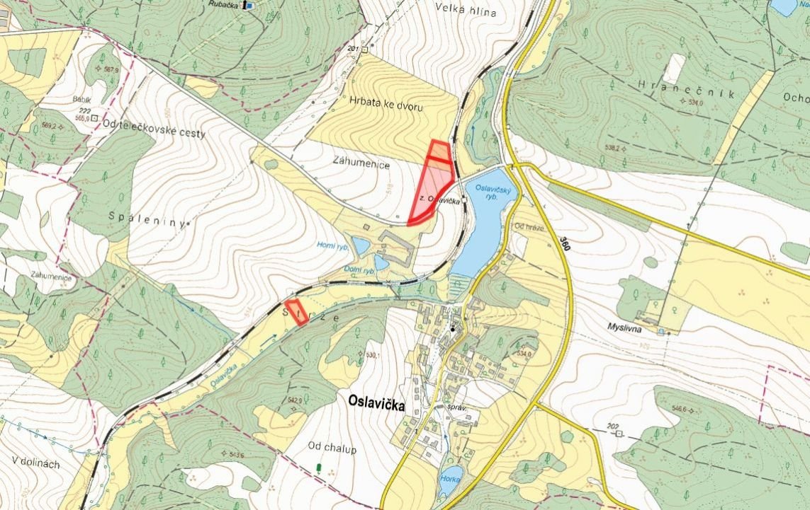 Zemědělská půda, prodej, Oslavička, Žďár nad Sázavou