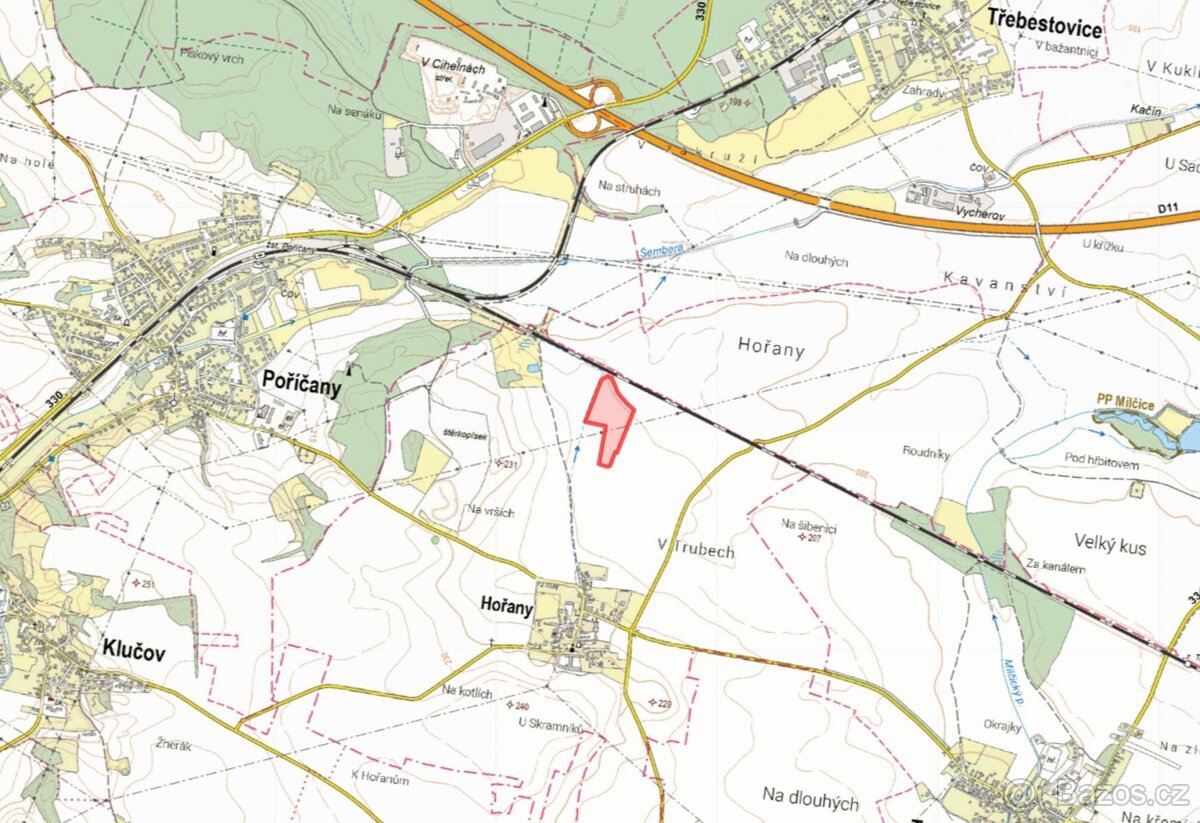 Zemědělská půda, prodej, Hořany, Nymburk
