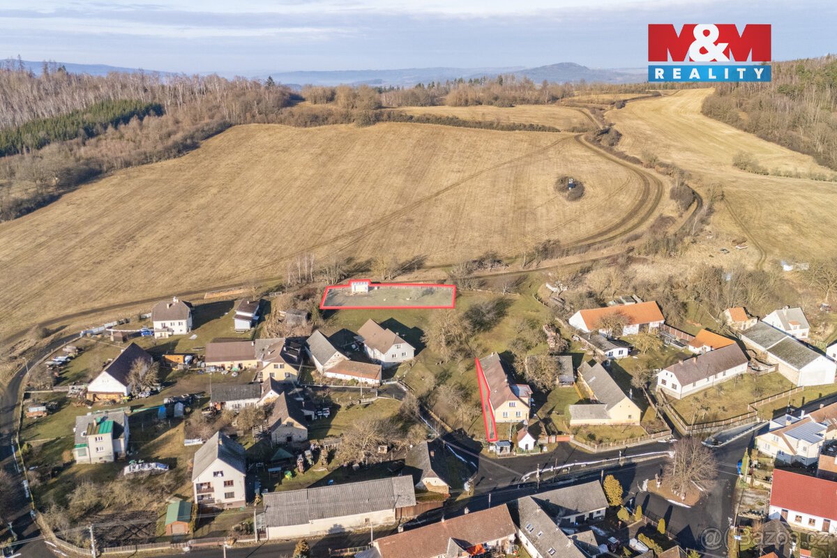 Prodej pozemku k bydlení, 1064 m², Chlumy