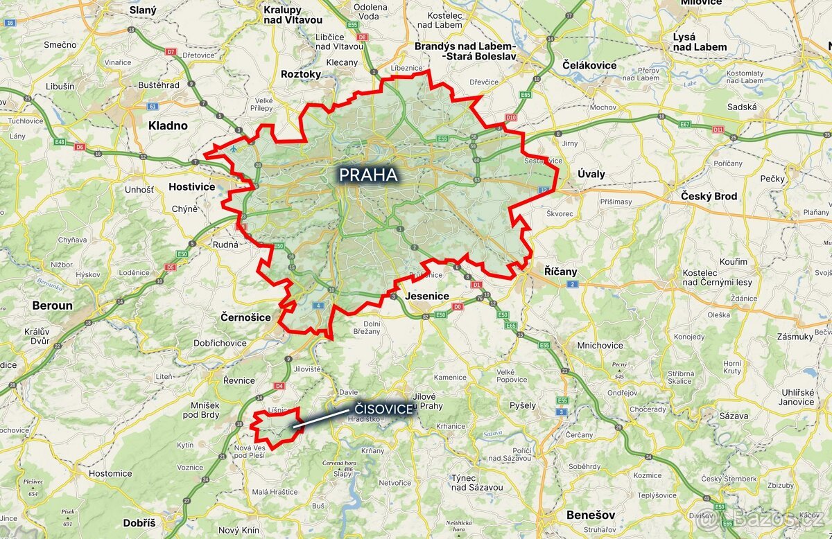 Pozemek, bydlení, prodej, Čisovice, Praha západ