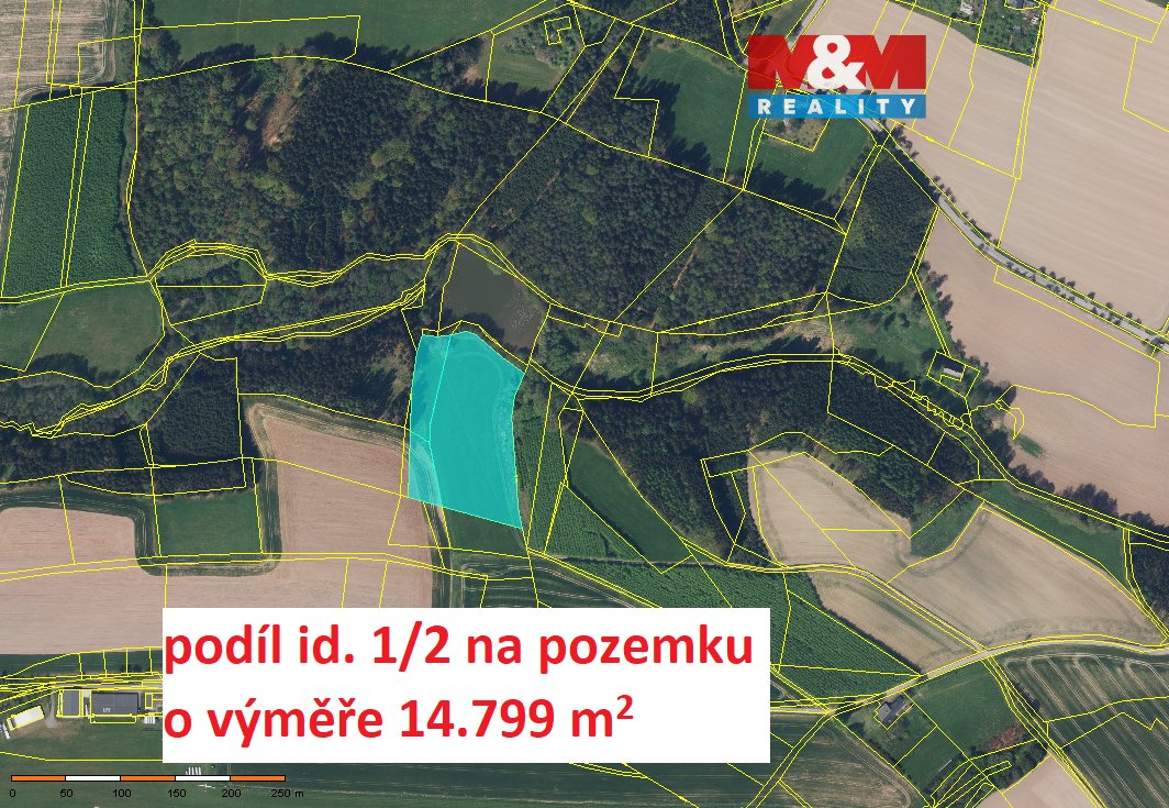 Prodej pole, 14799 m², Velké Poříčí