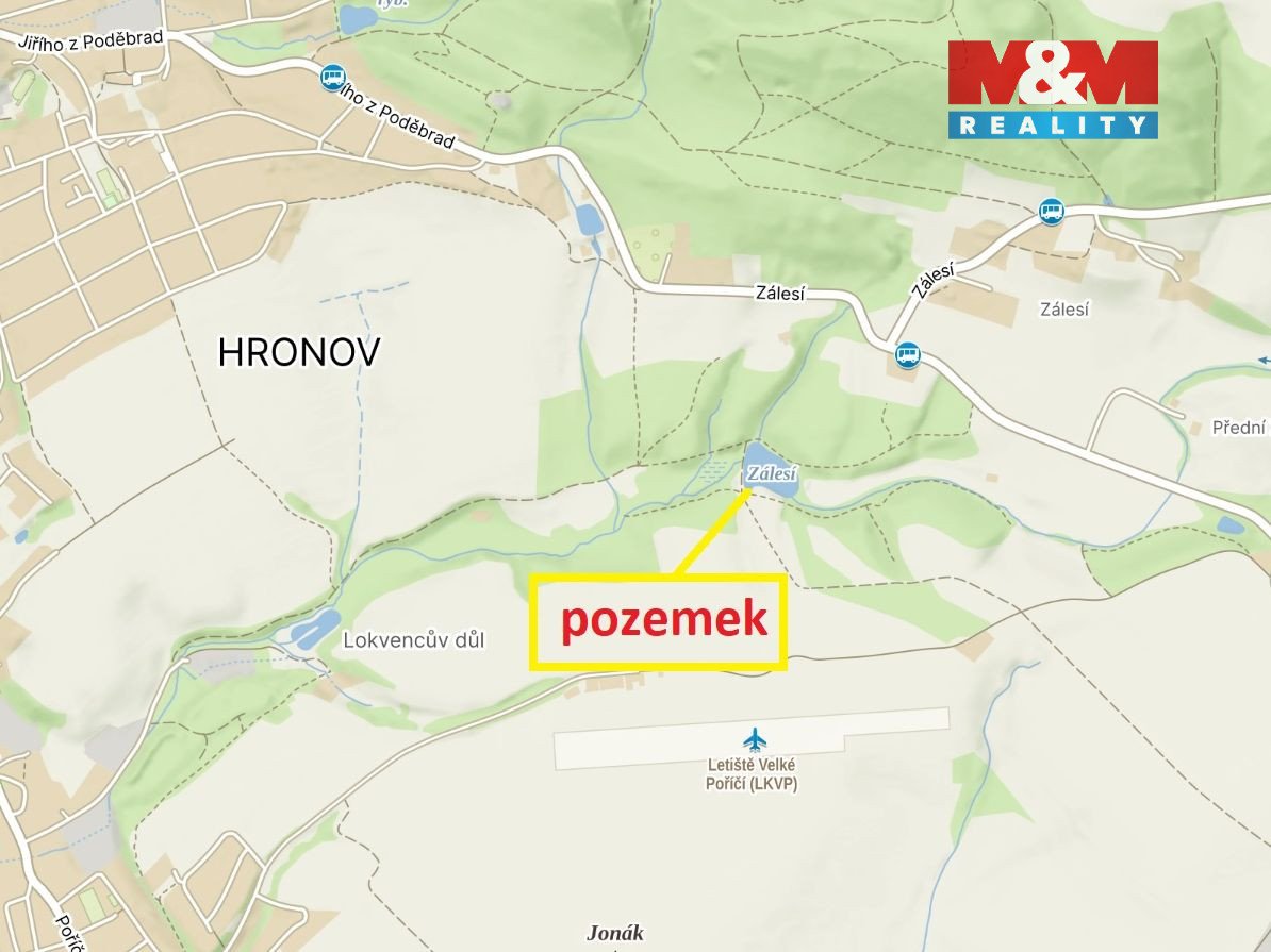Prodej pole, 14799 m², Velké Poříčí