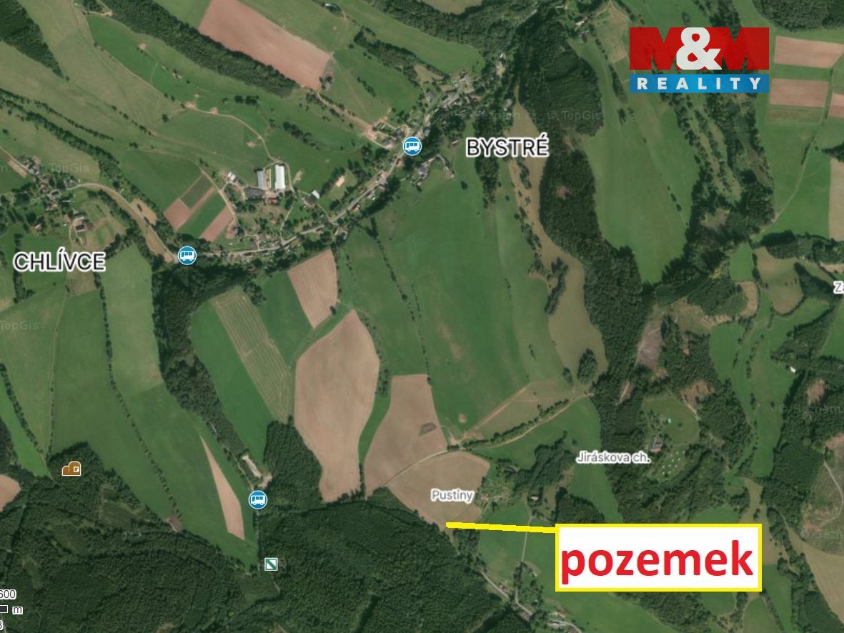 Prodej pole, 12054 m², Hronov - Rokytník