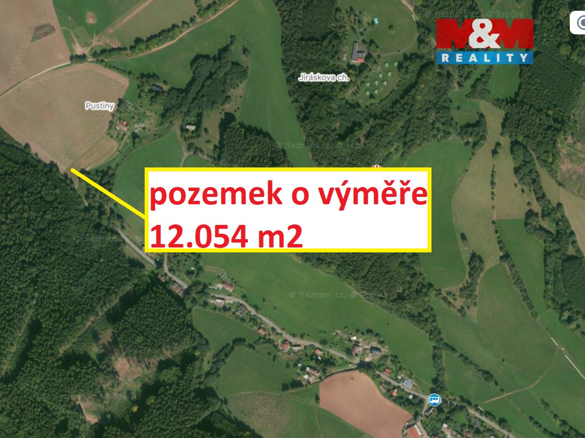 Prodej pole, 12054 m², Hronov - Rokytník