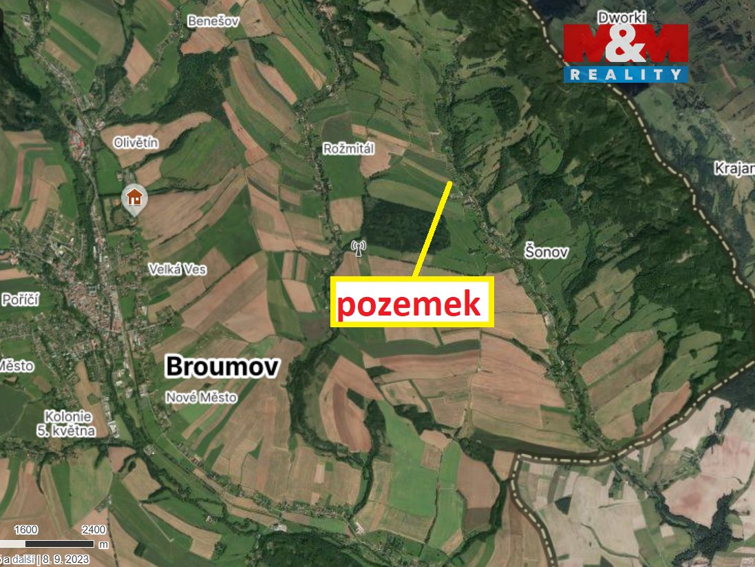 Prodej louky, 16044 m², Šonov