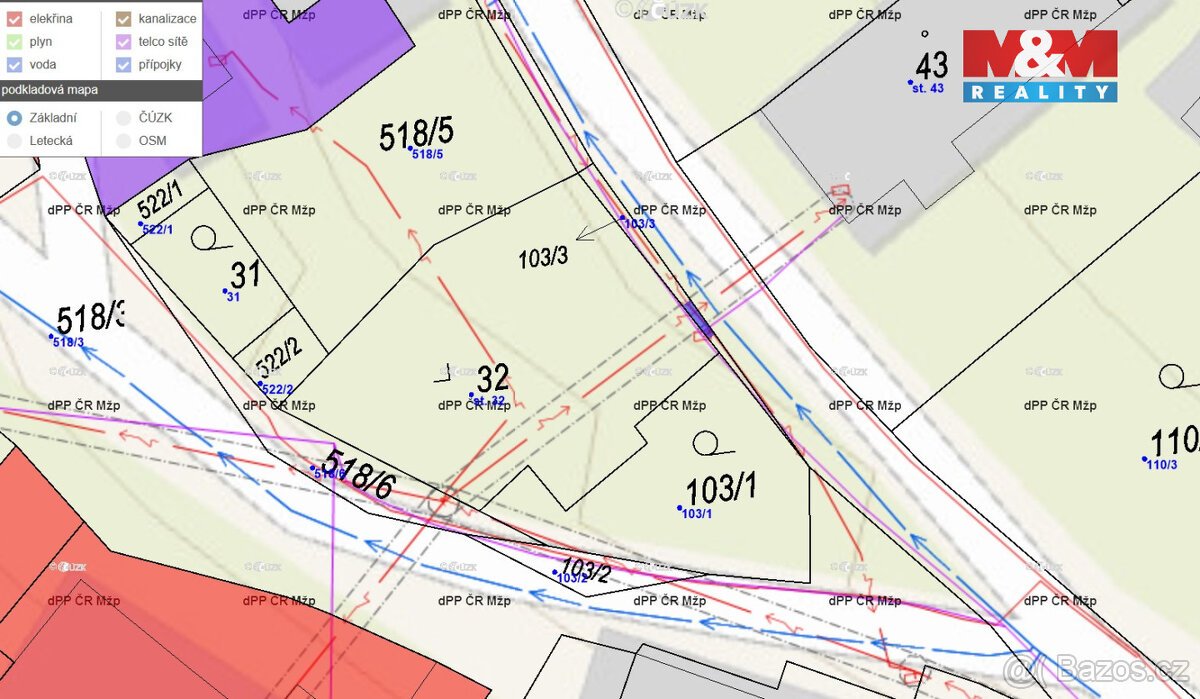 Prodej pozemku k bydlení, 484 m², Červené Pečky