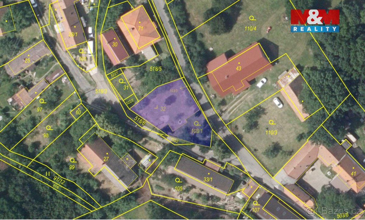 Prodej pozemku k bydlení, 484 m², Červené Pečky