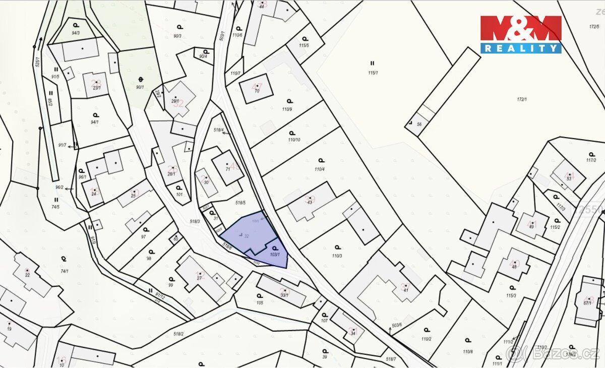 Prodej pozemku k bydlení, 484 m², Červené Pečky
