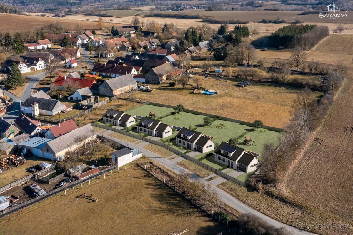 Prodej stavebních pozemků  1003m2, Kozlovice u Nepomuka