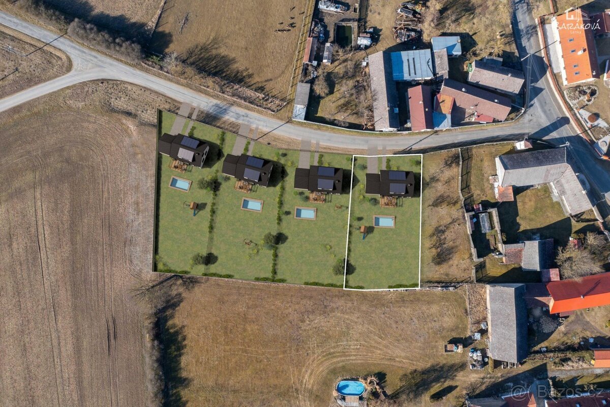 Prodej stavebních pozemků  1003m2, Kozlovice u Nepomuka
