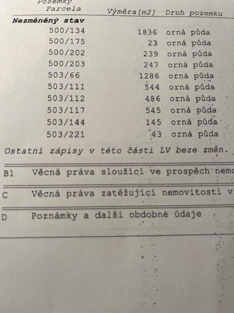 Orná půda - Lipová u Přerova