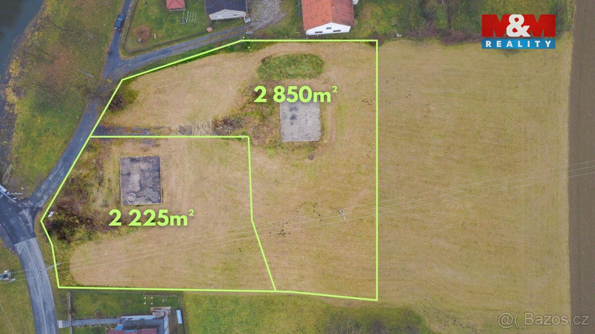 Prodej pozemku k bydlení, 2225 m², Odry