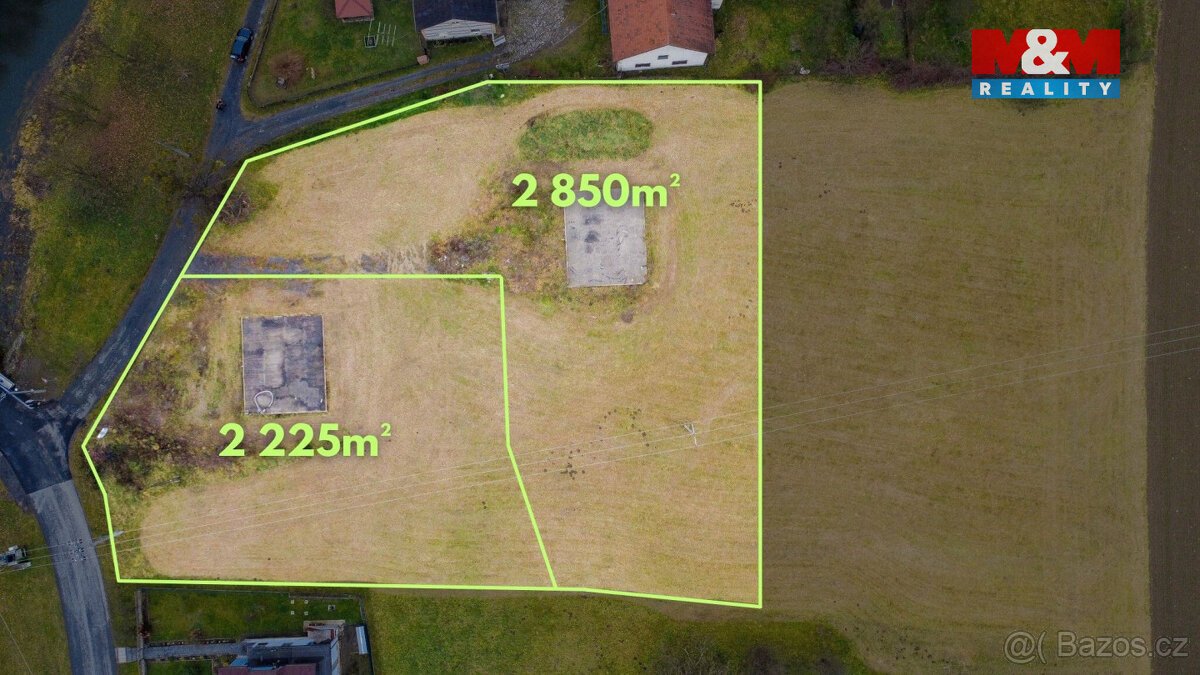 Prodej pozemku k bydlení, 2225 m², Odry