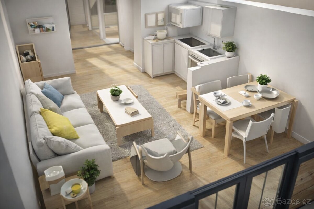 Pozemek s projektem, 6 domů 50 m2