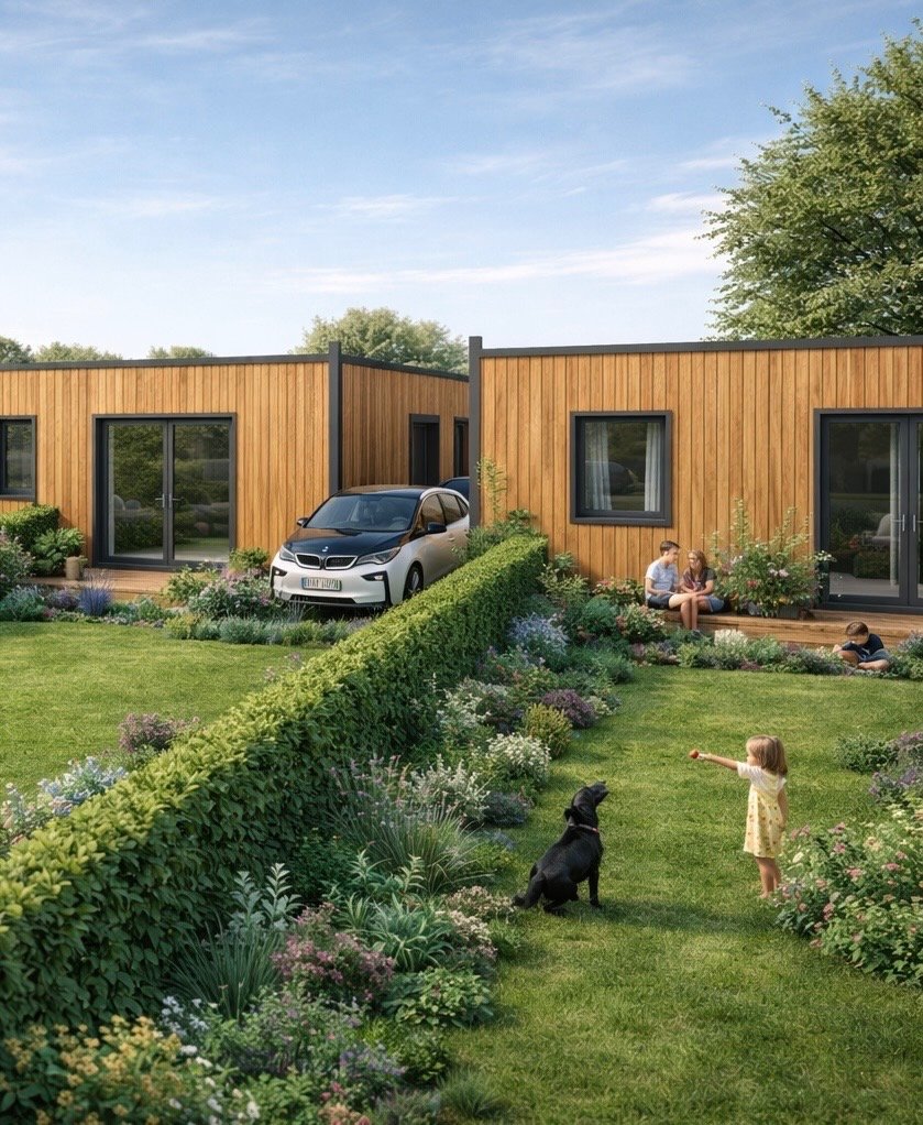 Pozemek s projektem, 6 domů 50 m2