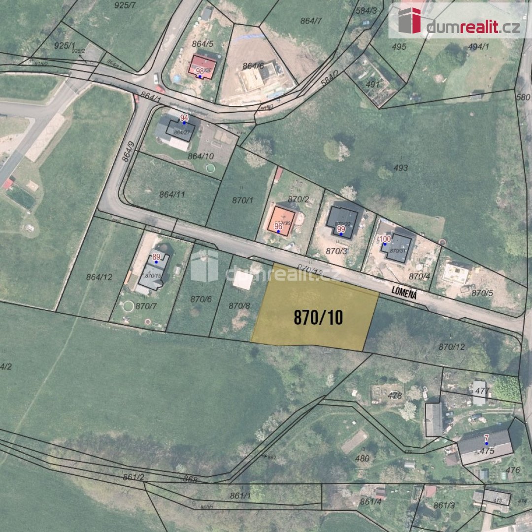 Prodej pozemku určeného k výstavbě RD včetně podílu na příje