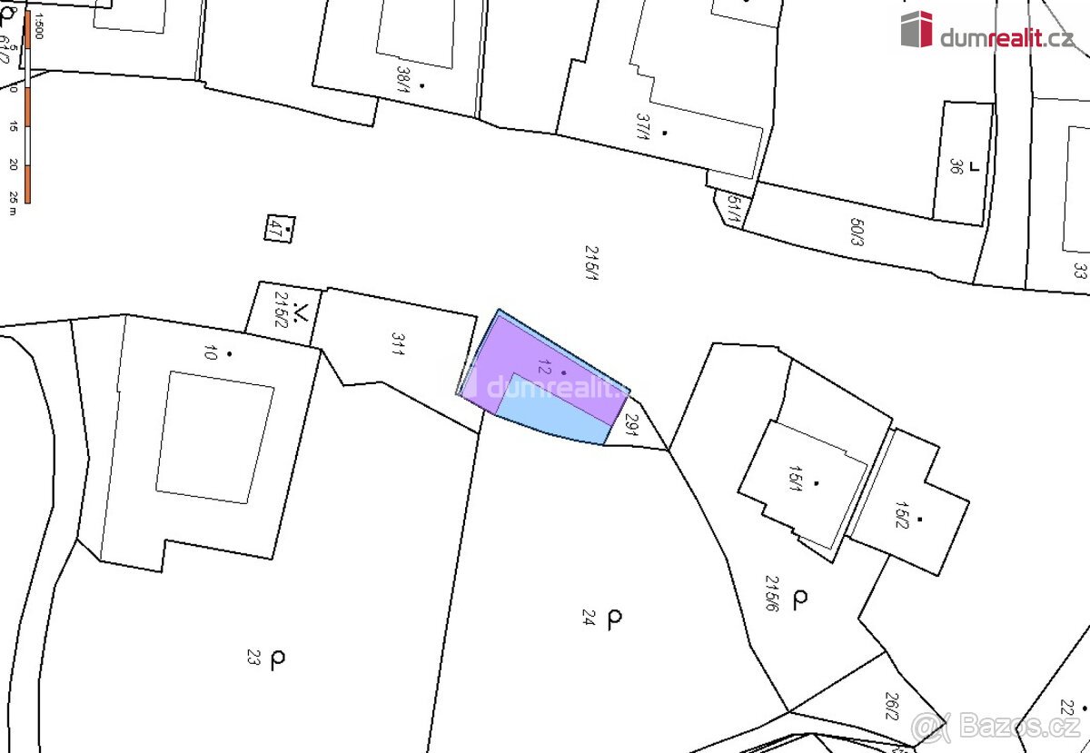 Stavební pozemek 213m2,  Oprostovice