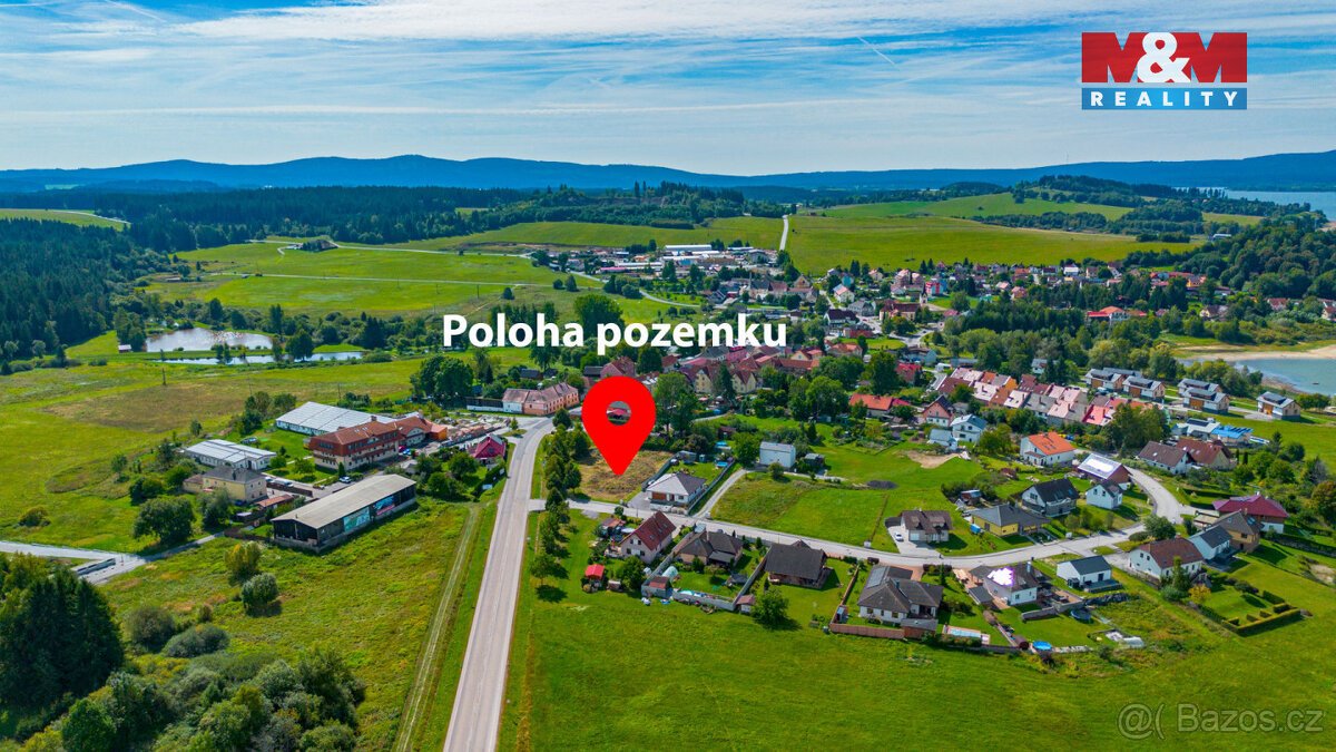 Prodej pozemku k bydlení, 1331 m², Černá v Pošumaví