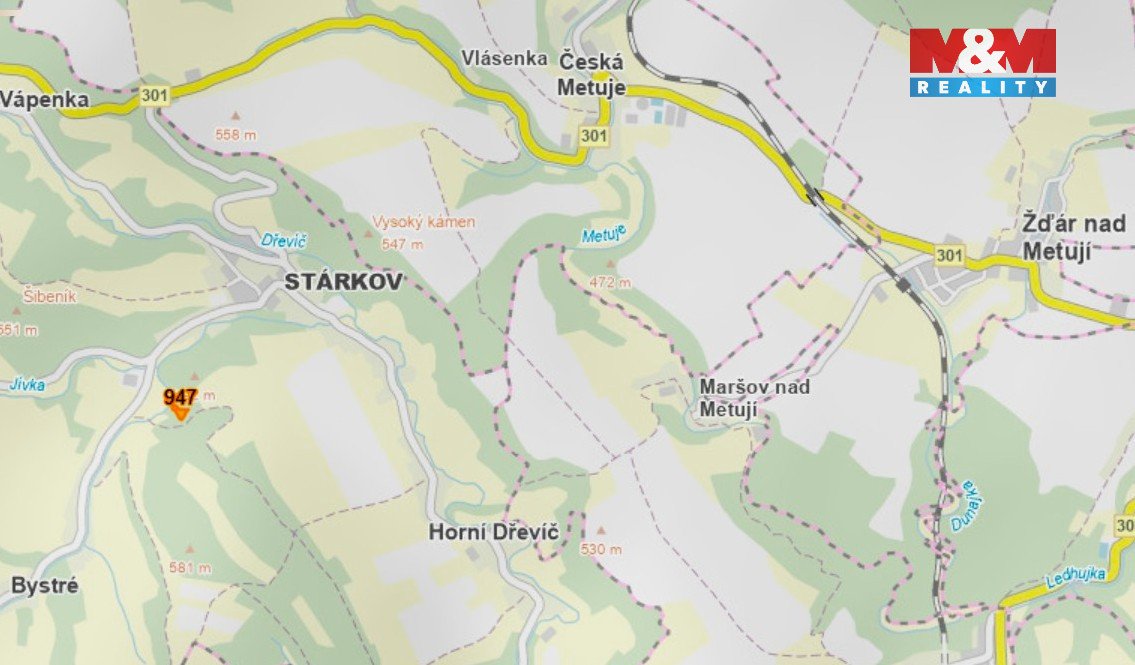 Prodej louky, 1899 m², Stárkov