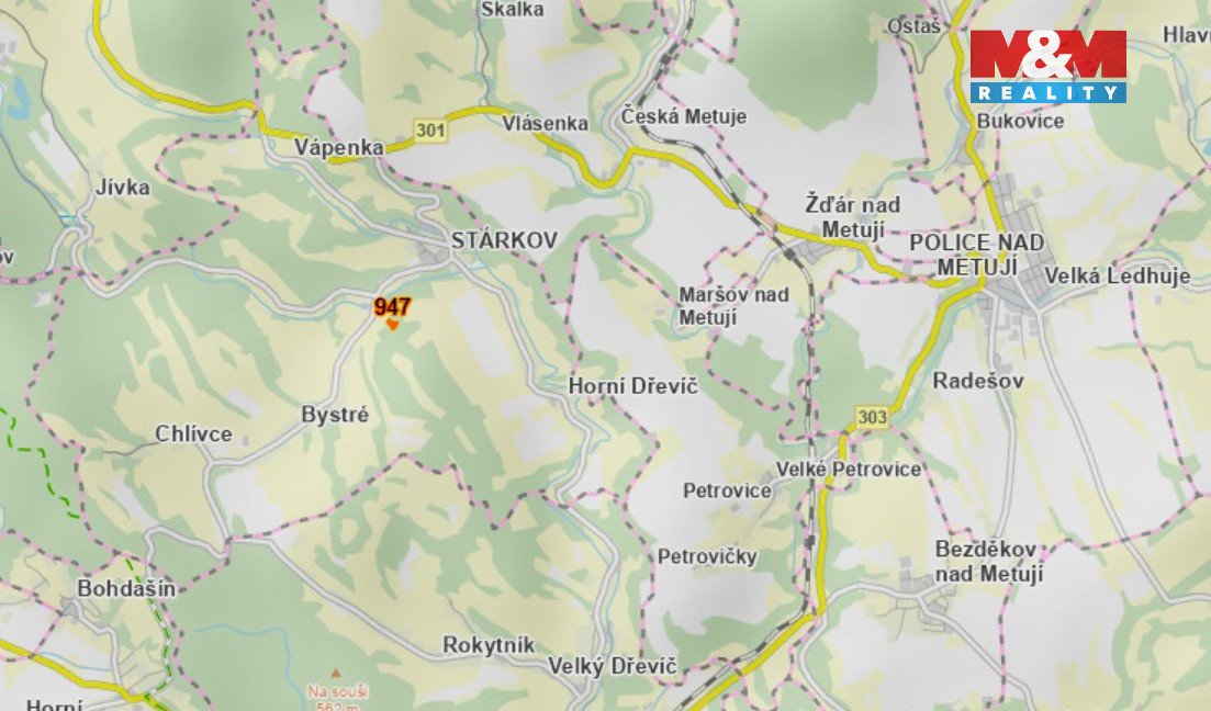 Prodej louky, 1899 m², Stárkov