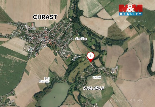 Prodej komerčního pozemku v Chrasti, Podlažice