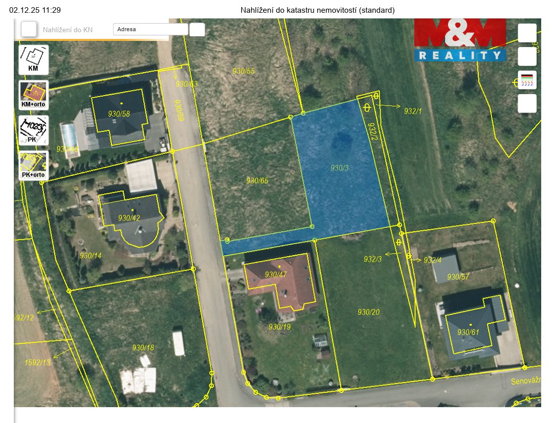 Prodej pozemku k bydlení, 799 m², Tábor