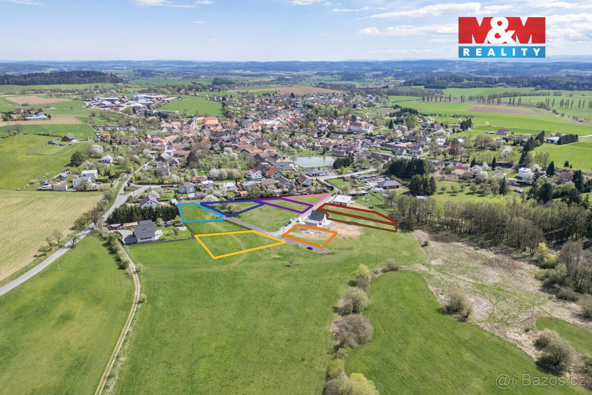 Prodej pozemku k bydlení, 1009 m², Kasejovice