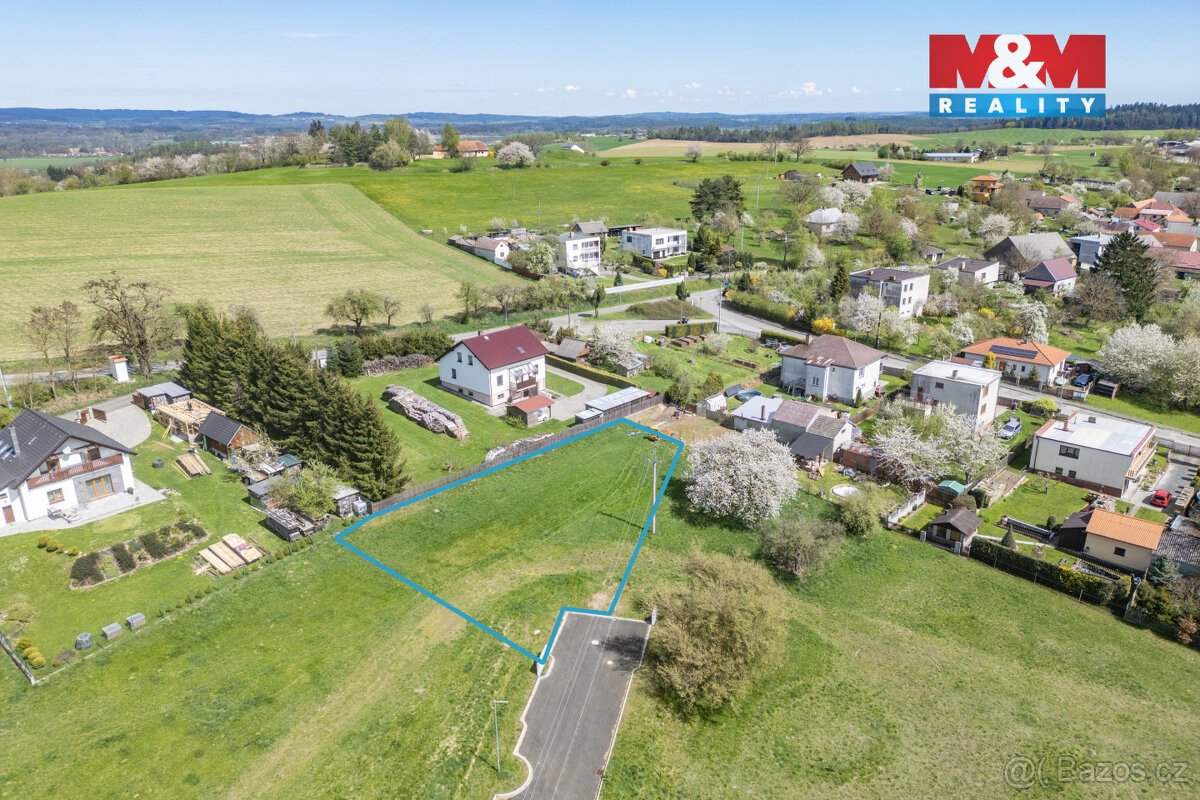 Prodej pozemku k bydlení, 1009 m², Kasejovice