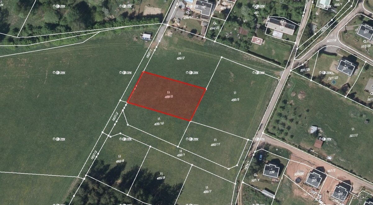Prodej stavebního pozemku 1208m2 - Trutnov Dolníky