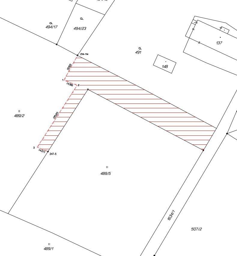 Prodej stavebního pozemku 1208m2 - Trutnov Dolníky